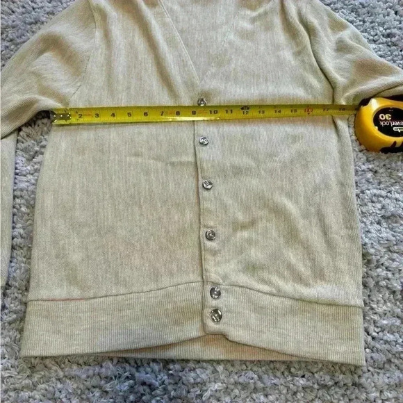 Cypress Links cream cardigan woman’s M - Picture 7 of 8